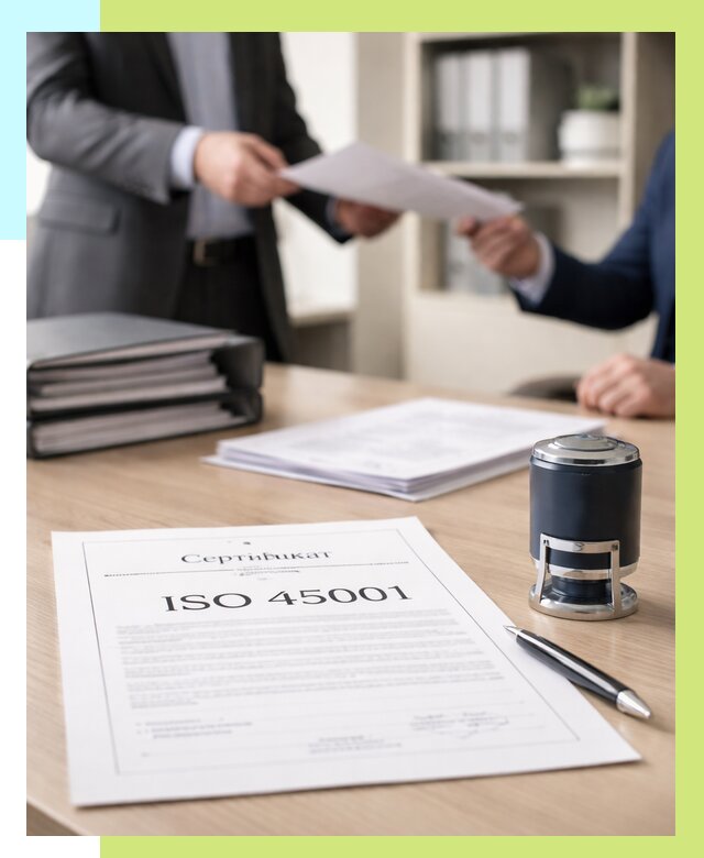 Сертификат ISO 45001 в Глазове под ключ от 45914 р. | Сертэкс